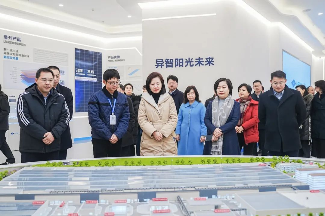 四川省委外办副主任刘敏一行莅临琏升光伏参观调研